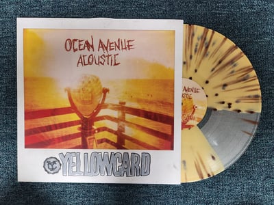 Yellowcard - Ocean Avenue Acoustic | Cloudy Clear & Yellow Butterfly w/ Splatter (Newbury Comics exclusive) | /400 | 2023 | HR775-1