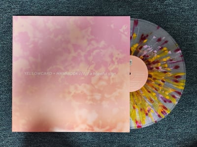 Yellowcard + Hammock - A Hopeful Sign | Clear w/ Cerise & Yellow Splatter | /250 | 2024 | EVR515