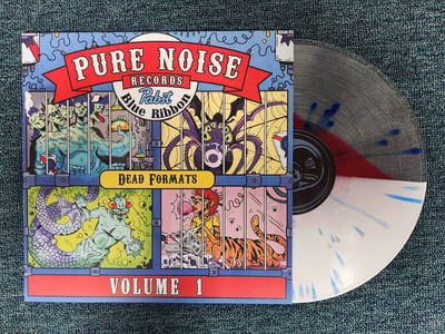 Various Artists - Dead Formats Volume 1 | Red Inside Clear & White Split w/ Blue Splatter | /200 | 2022 | PNE353