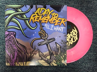 A Day To Remember - All I Want | Bubblegum Pink w/ etched b-side | /502 | 2016 | VR634