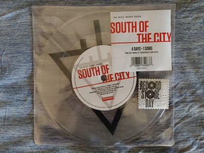 The Devil Wears Prada - South Of The City [7"|Clear|#3000|RSD 2015 Excl.] *SIGNED* by Mike, Jonathan, Jeremy, Mason, Kyle