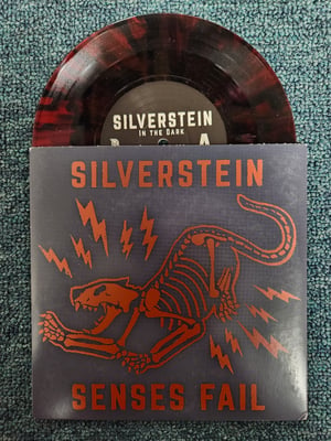 Silverstein/Senses Fail - Split | Red w/ Black Splatter (VIP tour exclusive) | /324 | 2015 | RISE302