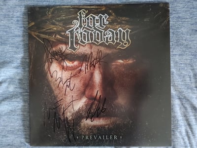 For Today - Prevailer [10"|Dark Red|#250|Facedown Excl.] *SIGNED* by Mattie, Ryan, Brandon, Sam, David P