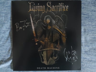 Living Sacrifice - Death Machine [7"|Black|#500] *SIGNED* by Bruce, Lance