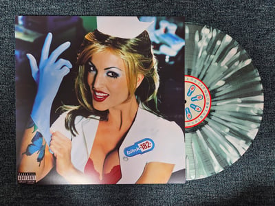 blink-182 - Enema Of The State - Green Glass Splatter (Urban Outfitters exclusive) | /3000 | 2025 | 602478593208