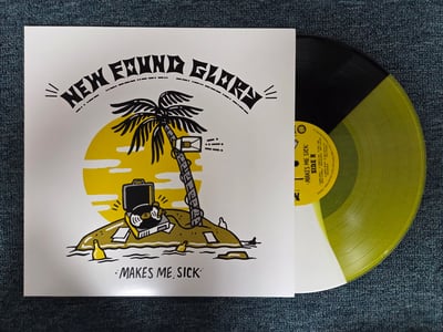 New Found Glory - Makes Me Sick | Yellow, Black, & White Tri-Color (HMV exclusive) | 2017 | HR2350-1