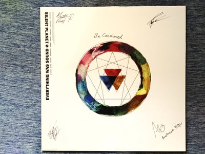 Silent Planet - Everything Was Sound [Bone/Olive Green Swirl|#750] *SIGNED* by Garrett, Mitch, Thomas, Alex