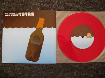 Split - Who Wants To Get Down?: Joey Cape / Jon Snodgrass (Vinyl Collective/Suburban Home) Clear Red Vinyl /200