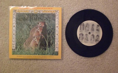 Splits: Blink 182 / Swindle - Lemmings Split 7" (Black Vinyl)