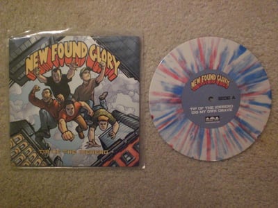 New Found Glory - Tip of the Iceberg 7" (White with Red and Blue Splatter Vinyl)