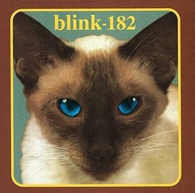 blink‐182 - Cheshire Cat (Geffen Records) • 12" • 2nd press • Blue/Yellow Swirl • Reissue • Hot Topic Exclusive