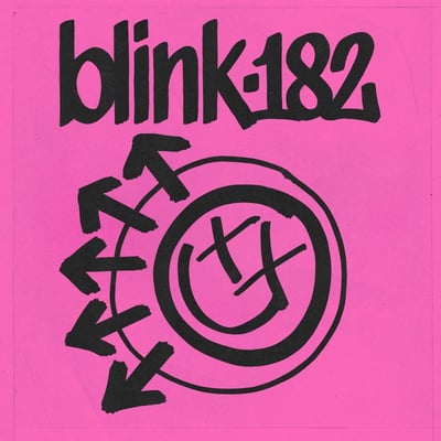 blink‐182 - One More Time... (Columbia) • 12" • 1st press • Pink & Black Split • Blood Records exclusive with colour-changing lenticular sleeve.