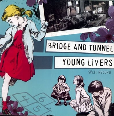 Bridge and Tunnel / Young Livers - Bridge and Tunnel / Young Livers Split (No Idea Records) • 7" • 1st press • Salmon