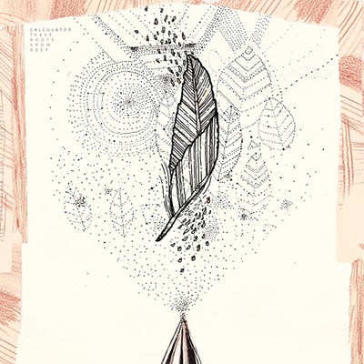 Calculator - These Roots Grow Deep (Melatov Records) • 12" • 1st press • Cream w/ Black Splatter