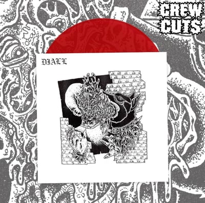 Diall - S/T 7" (Crew Cuts Records) • 7" • 1st press • Transparent Red