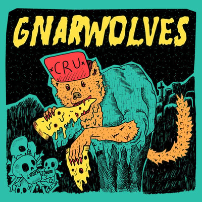 Gnarwolves - Cru (Tangled Talk Records / Day By Day Recordings) • 7" • 2nd press • Transparent Yellow With Orange Splatter