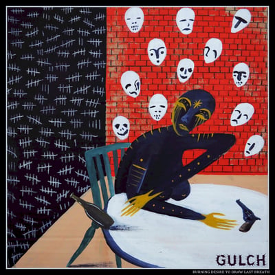 Gulch - Burning Desire to Draw Last Breath (Creator Destructor Records) • 12" • 1st press • Black & Gold Galaxy