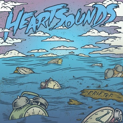 Heartsounds - Drifter (Creator-Destructor / Epitaph) • 12" • 2nd press • Green & Pink A Side / B Side
