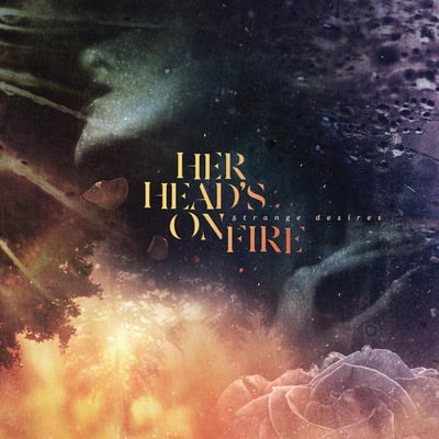 Her Head’s on Fire - Strange Desires (Iodine Records) • 12" • 1st press • Half Orange / Half Purple • Devil Dog Distro Exclusive