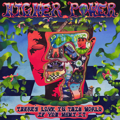 Higher Power - There's Love In This World If You Want It (Nuclear Blast Records) • 12" • 1st press • Light Green w/ Sky Blue Splatter