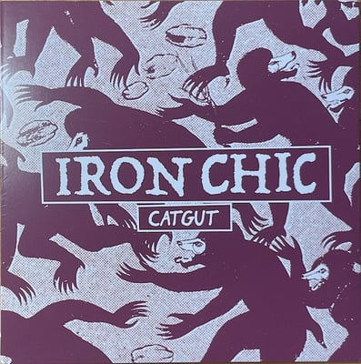 Iron Chic / Ways Away - Catgut / And for a Moment I Don’t Wanna Die (Other People Records / Dead Broke Rekerds) • 7" • 1st press • Clear w/ Black. White & Red Smoke