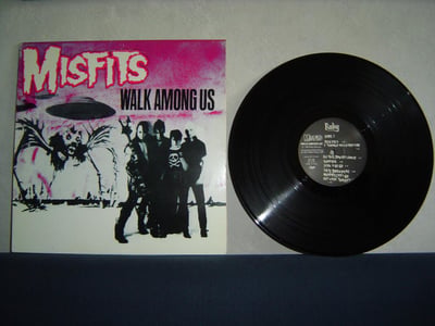 MISFITS: Walk Among Us (3rd press, Italian Expandedmusic pressing w/ black Ruby labels. Band listed as "The Misfit" on the spine.)