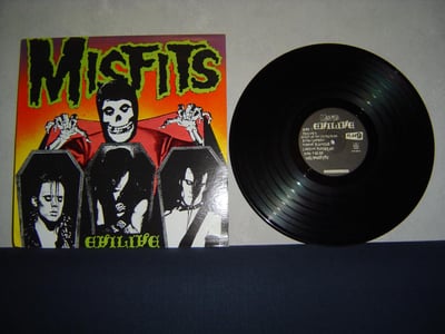 MISFITS: Evilive (2nd press with Evilive labels, opaque vinyl)