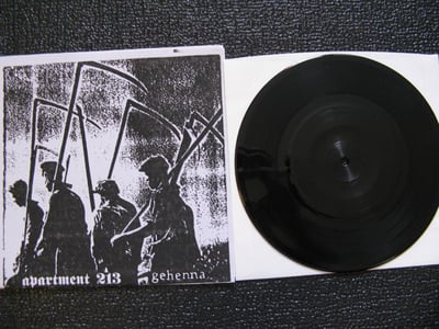 Split - Gehenna / Apartment 213 (Area 51) 3rd Pressing Black Vinyl Photo Copy Insert /500 OOP