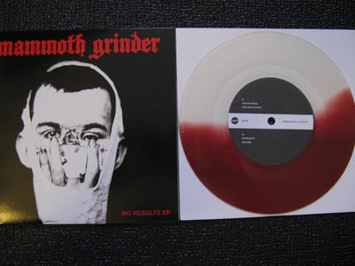 Mammoth Grinder - No Results (Inkblot) Half Clear Half Opaque Maroon Vinyl /200