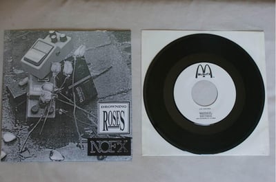 NOFX - S&M Airlines/ Drowning Roses Split - Black - paid ~$50