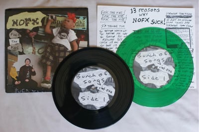NOFX - Fuck The Kids - 1x Black, 1x Green - paid green ~$60