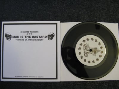 Split - Charred Remains A.K.A. Man Is The Bastard / Agathocles (Pessimiser/Theologian) Black Vinyl