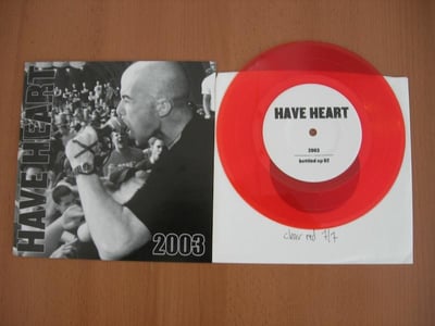 Have Heart - 2003 Demo (Bottled Up) 7" 6th press - Clear Red #7/7
