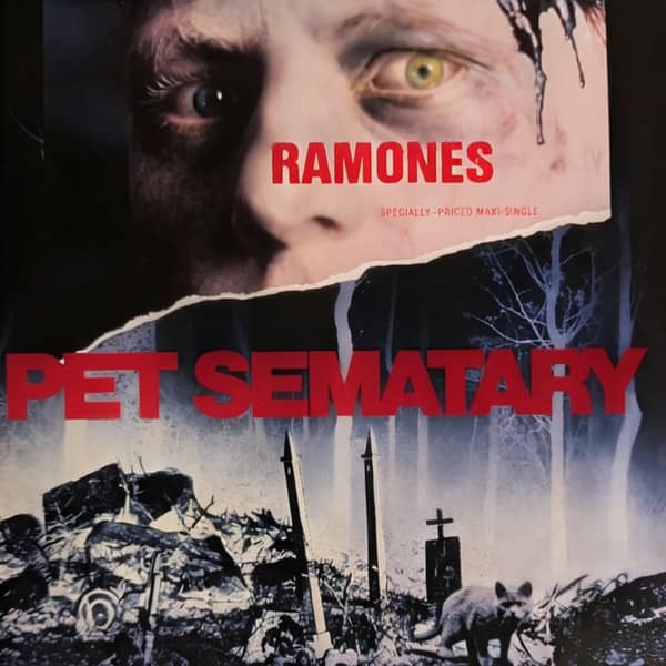 Ramones - Pet Sematary (Sire, RCV0728361) • 12" • Red [Blood] • VG/VG • Limited Edition, Reissue
